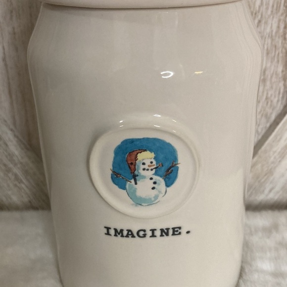 Rae Dunn Snowman Imagine Canister - Picture 2 of 7